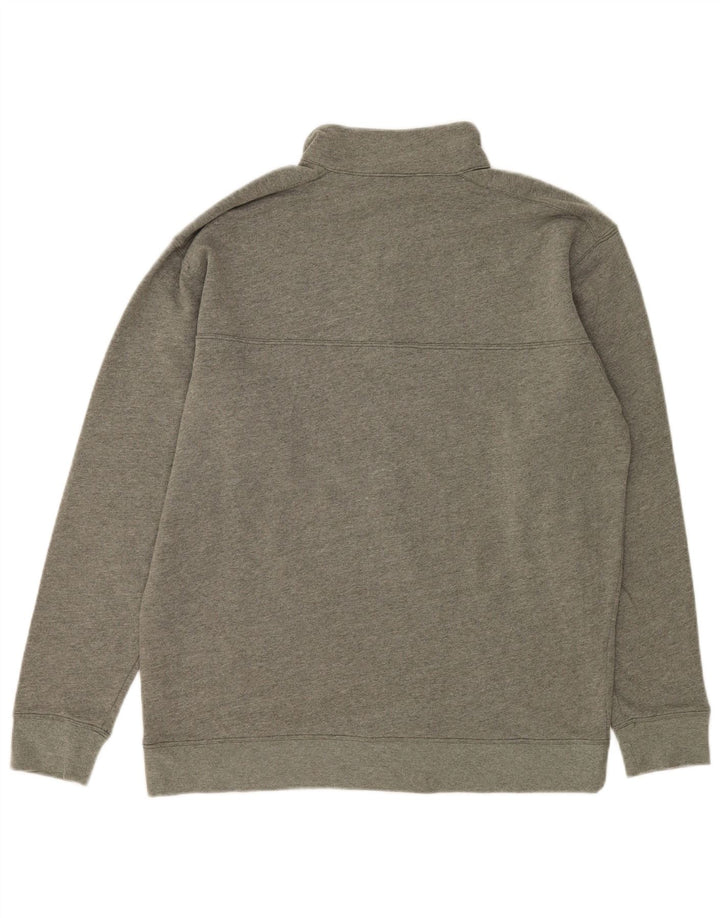 Columbia Sweat-shirt à col zippé pour homme, grand, gris, coton