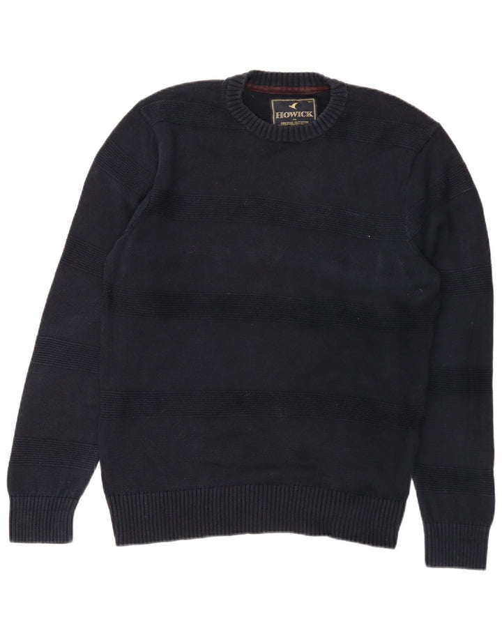 Howick Pull Col Rond Homme Bleu Marine Moyen Coton