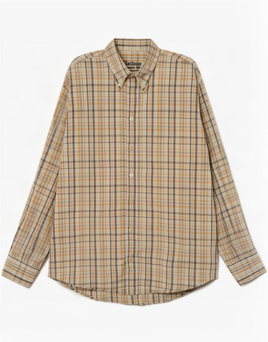 Barbour Chemise Homme Grand Carreau Beige