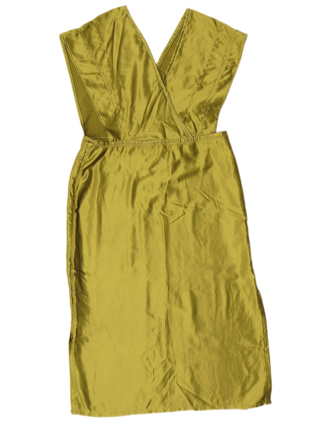 robe tablier femme vintage UK 14 Grand Vert