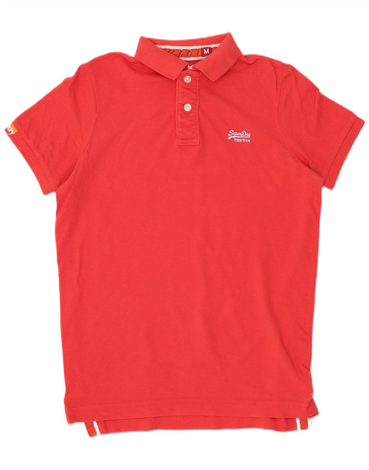 SUPERDRY Polo Homme Rouge Moyen Coton