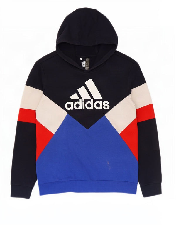 Adidas Pull à capuche graphique pour garçon 13-14 ans Multicolore Colourblock