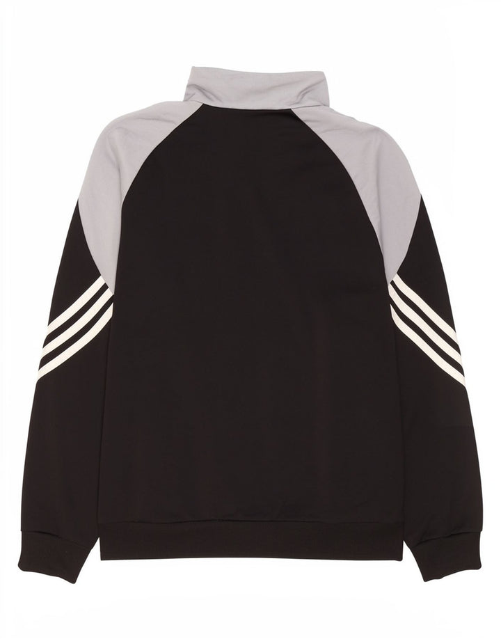 Adidas Veste de survêtement pour garçon 13-14 ans XL Noir Colorblock Polyester
