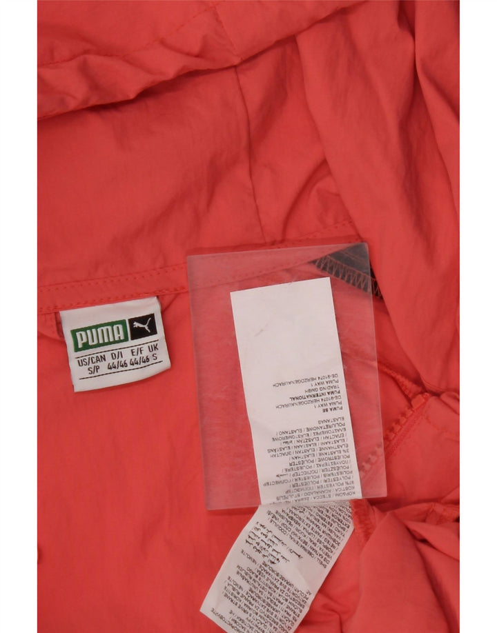 PUMA Womens Oversized Graphic Hoodie Jumper UK 10 Small Pink Colourblock