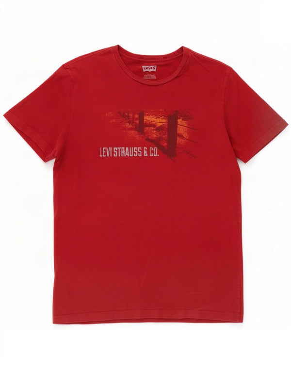 Levi's Tee-Shirt Graphique Homme Rouge Large