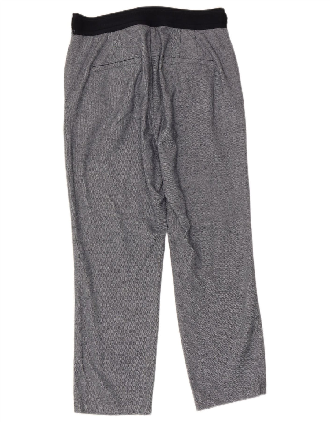 Pantalon Capri Femme Zara Large W30 L23 Bleu Polyester