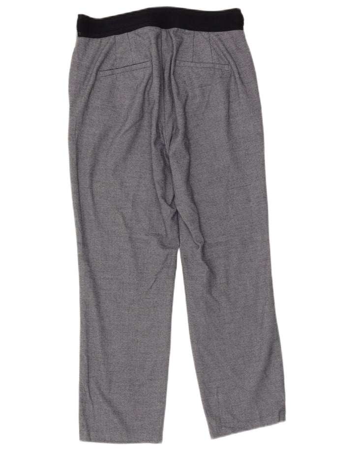 Pantalon Capri Femme Zara Large W30 L23 Bleu Polyester
