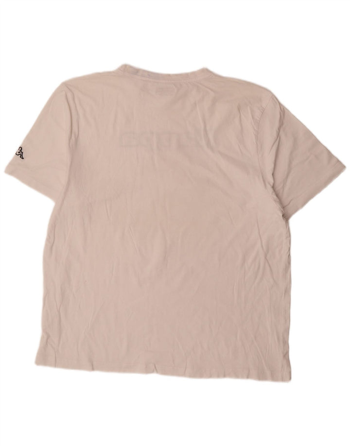 Kappa T-Shirt Graphique Homme Top 2XL Blanc