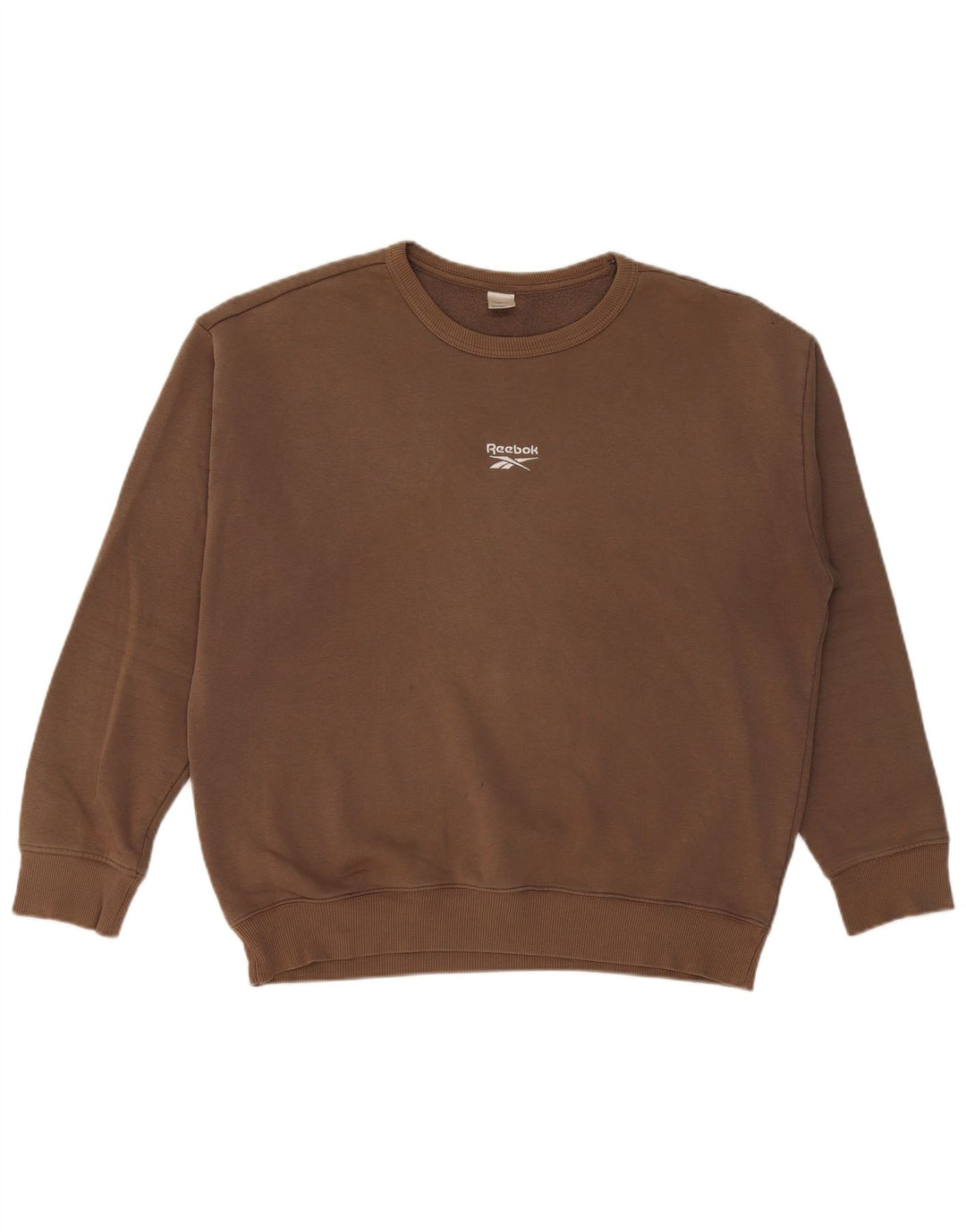 REEBOK Sweat-Shirt Coupe Ample Homme Marron Moyen