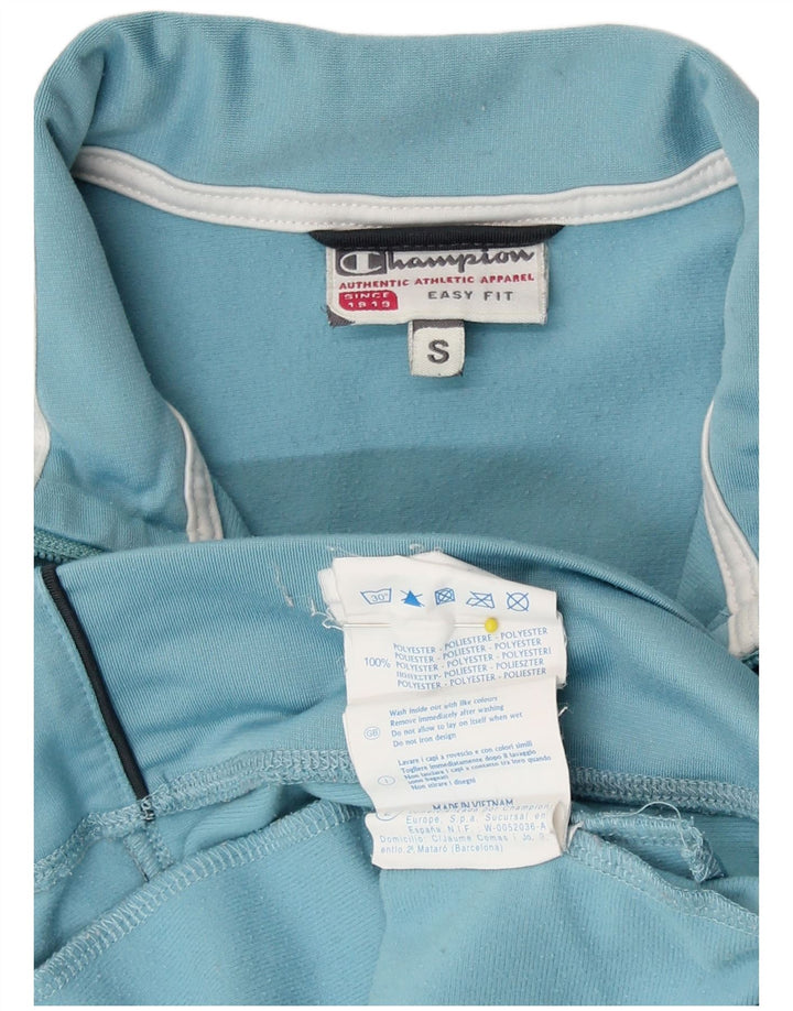 Champion Veste de survêtement pour femme UK 10 Petit Bleu Rayé Polyester