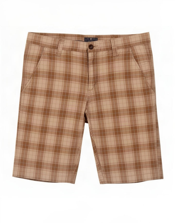 Hurkett Short Chino Homme IT 48 Medium W32 Beige Carreaux