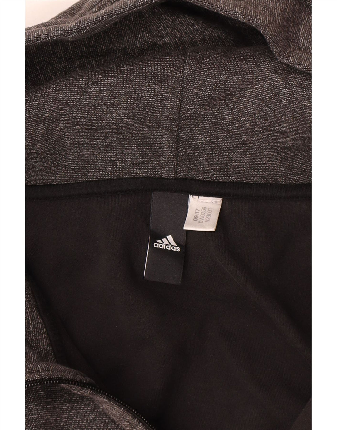 Adidas Pull à capuche zippé pour homme 2XL Gris