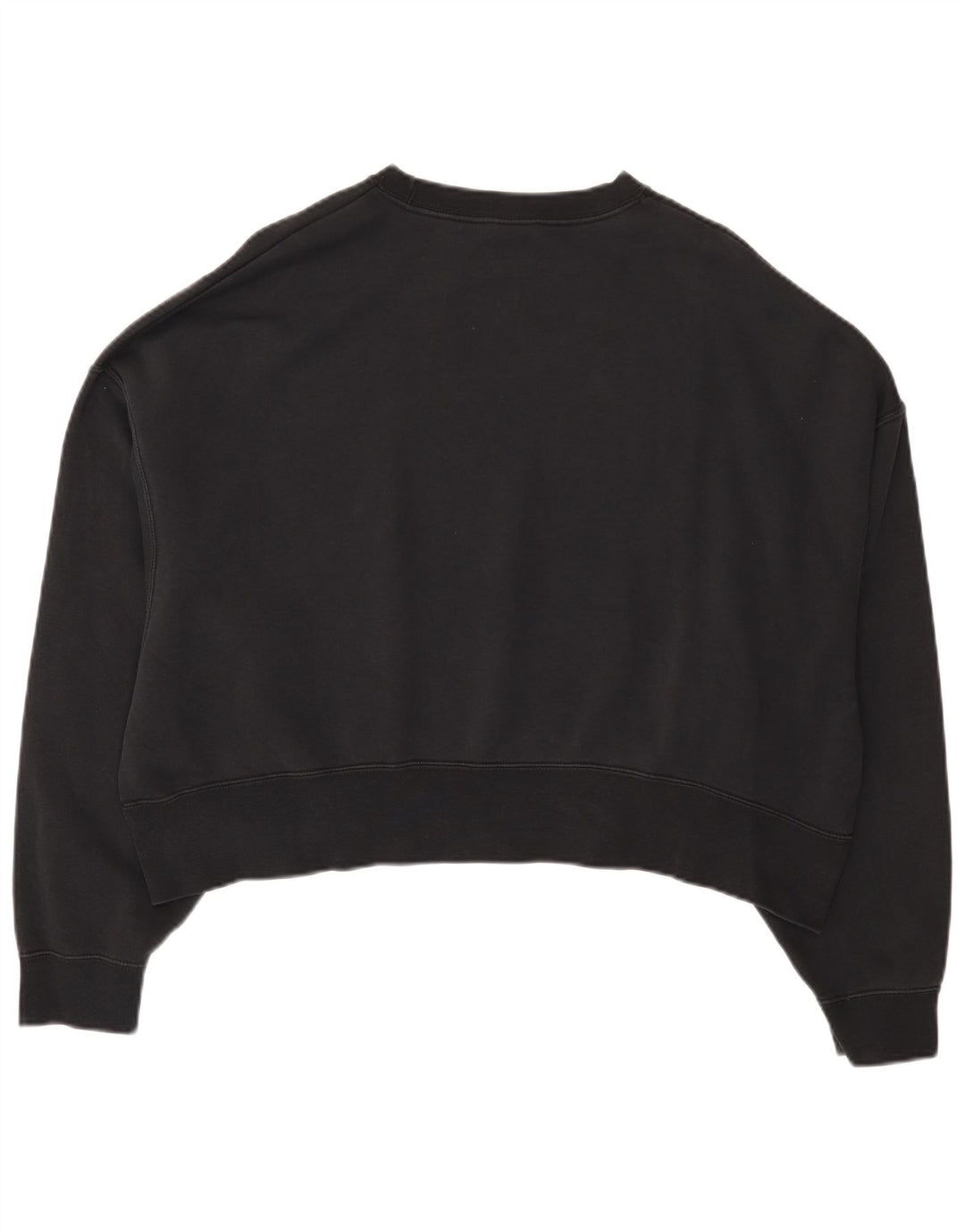 Nike Sweat-shirt court surdimensionné pour femme UK 14 en coton noir moyen