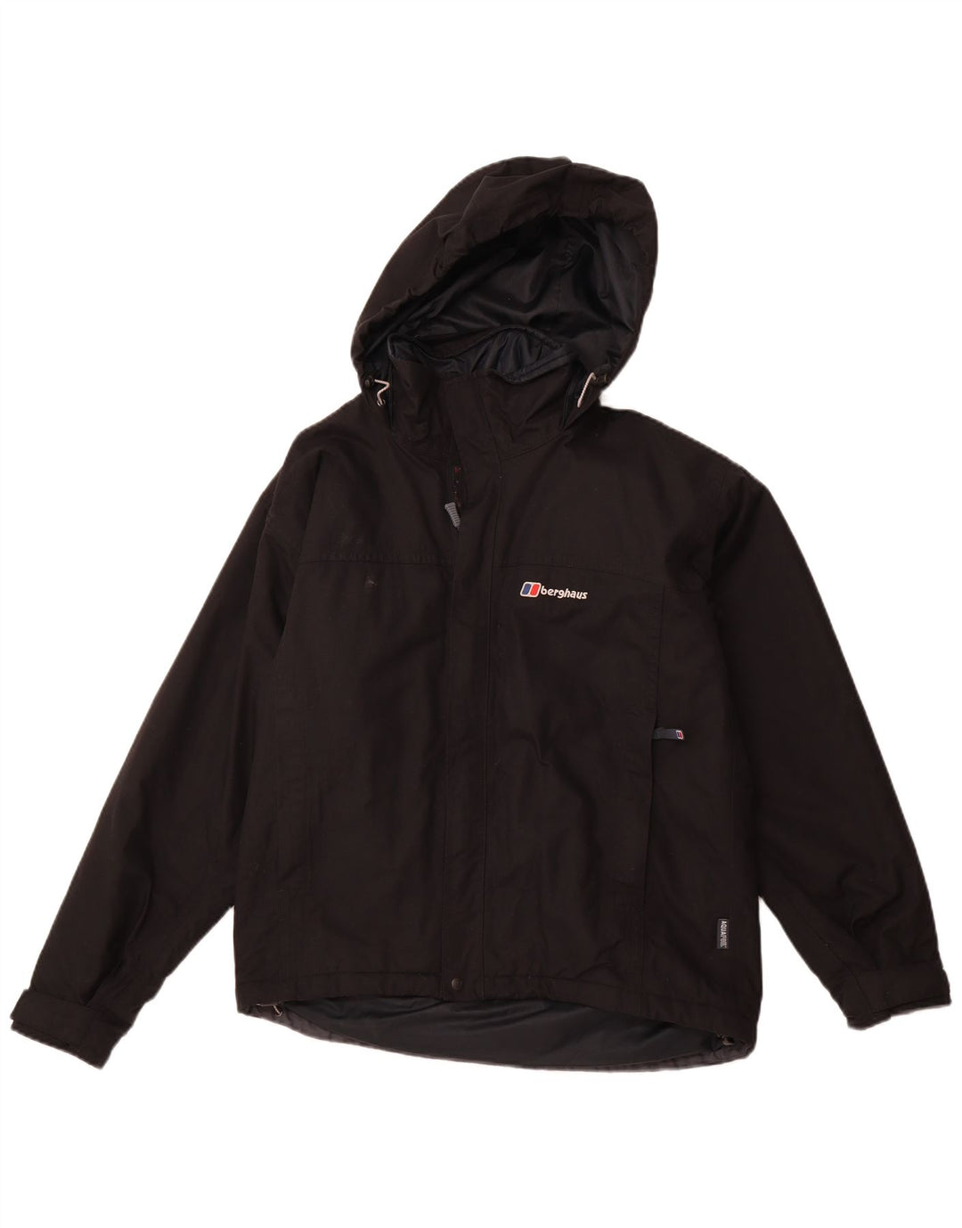 BERGHAUS Veste de pluie à capuche pour homme UK 36 Small Noir Nylon
