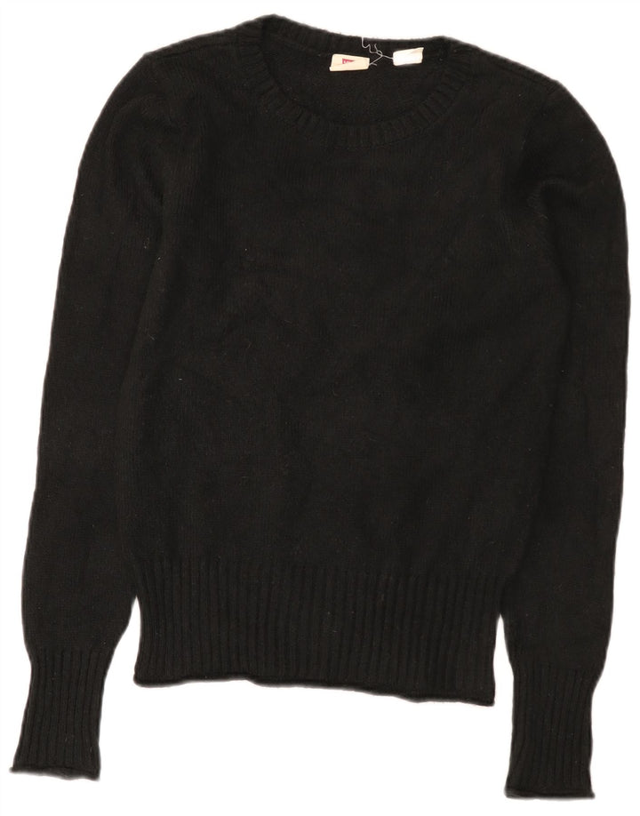 Levi's Pull Col Bateau Femme UK 10 Petit Noir Polyamide