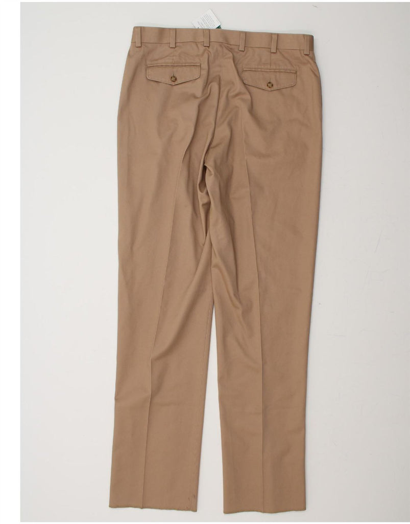 L.L.BEAN Mens Classic Fit Straight Suit Trousers  W37 L38 Beige Cotton Vintage L.L.Bean and Second-Hand L.L.Bean from Messina Hembry 