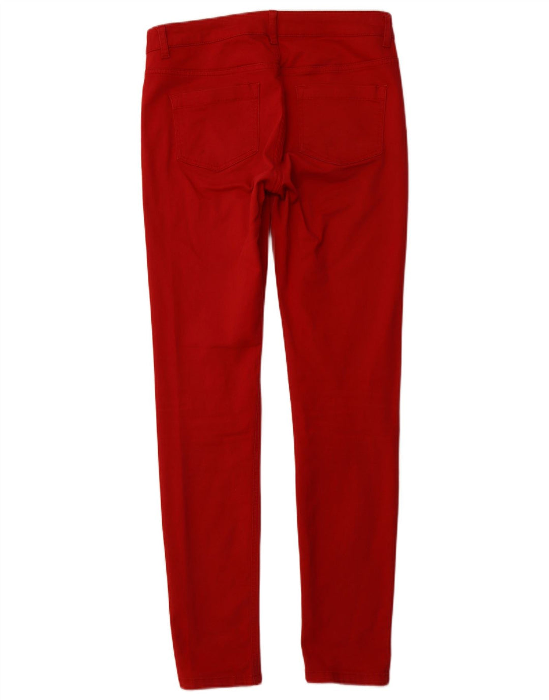 REISS Pantalon décontracté skinny pour femme UK 12 Medium W30 L32 Rouge Coton