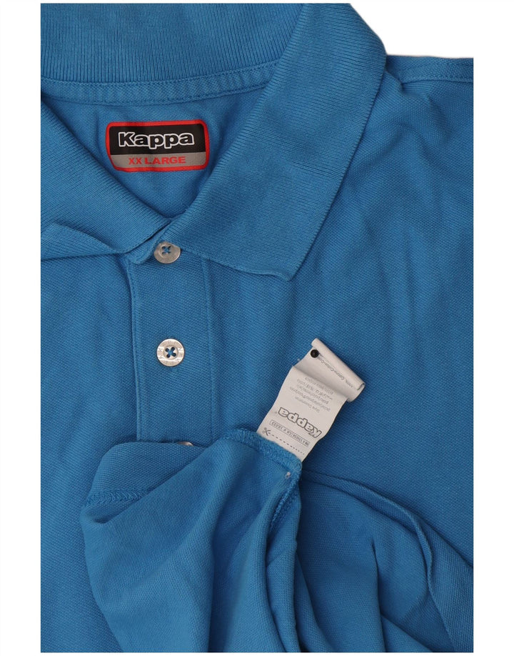Kappa Polo Homme 2XL Bleu Coton