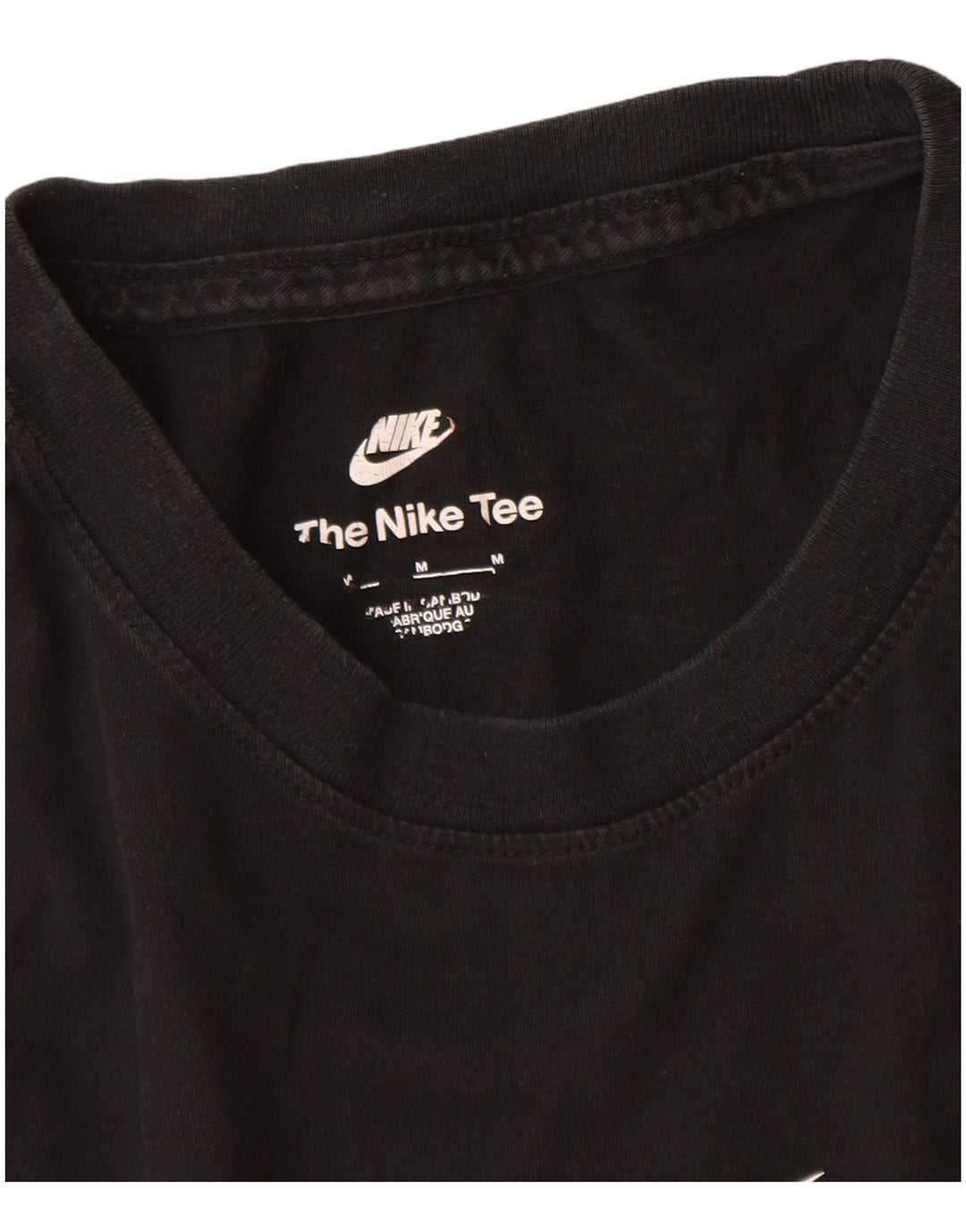 Nike T-shirt graphique pour homme en coton noir moyen