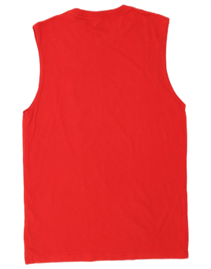 Nike Homme Coupe Regular Débardeur Rouge Moyen Coton