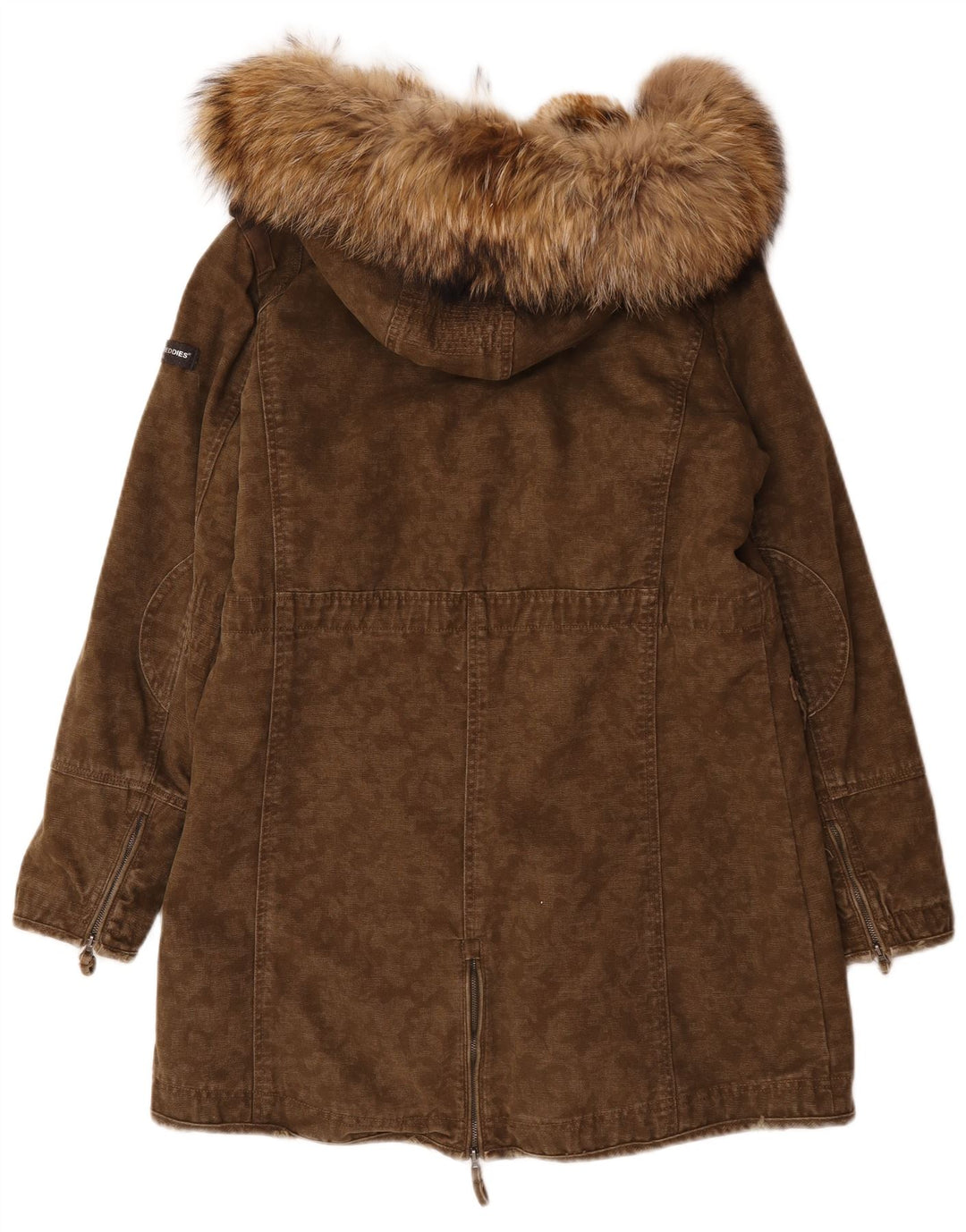 Frieda & Freddies Veste Parka à capuche pour femme EU 40 Coton kaki moyen