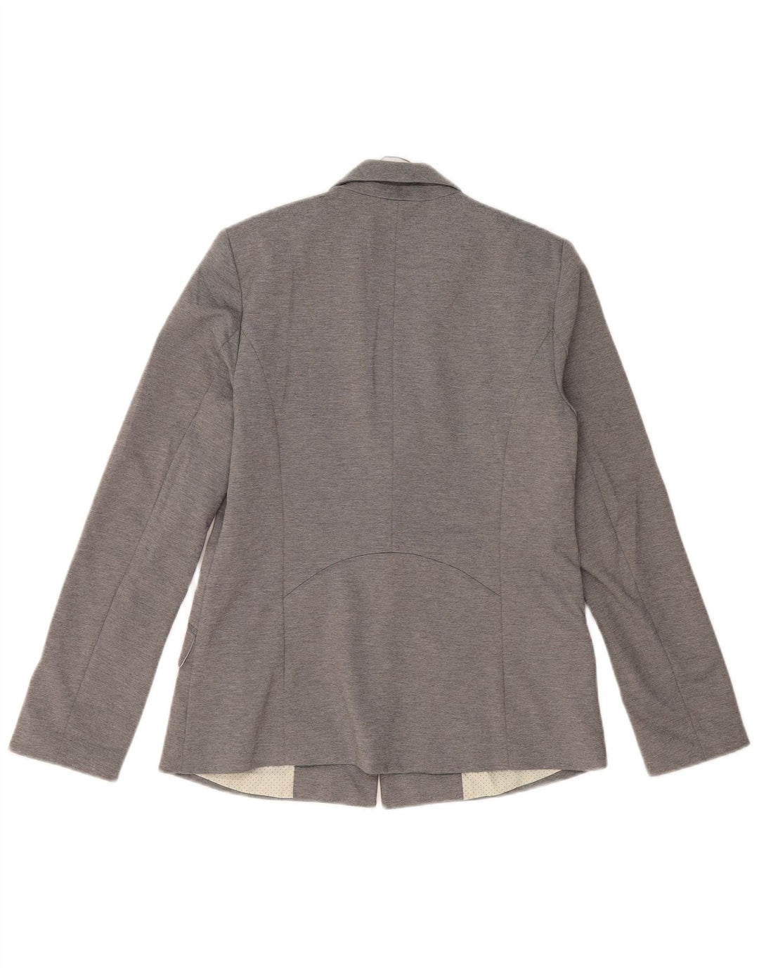 OASIS Veste Blazer 1 Bouton pour Femme UK 10 Petit Gris Polyester