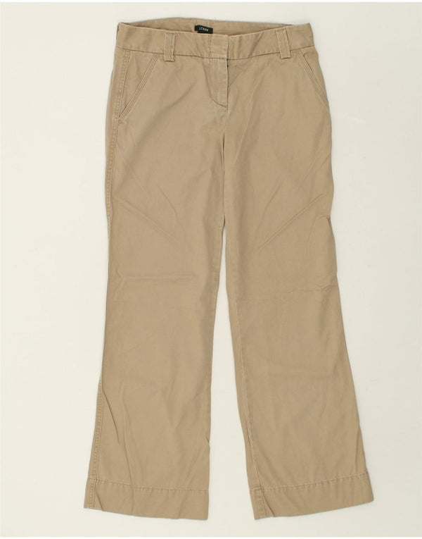 J. CREW Womens Favorite Fit Flare Chino Trousers US 4 Small W30 L30  Beige