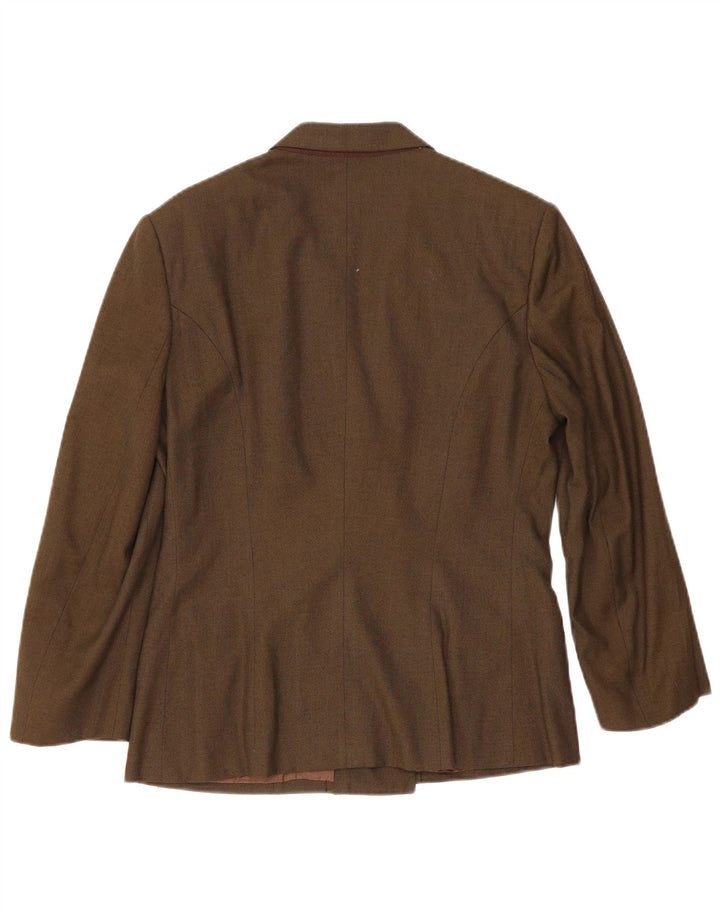 Brooksfield Veste Blazer Double Boutonnage Femme IT 44 Kaki Moyen Viscose