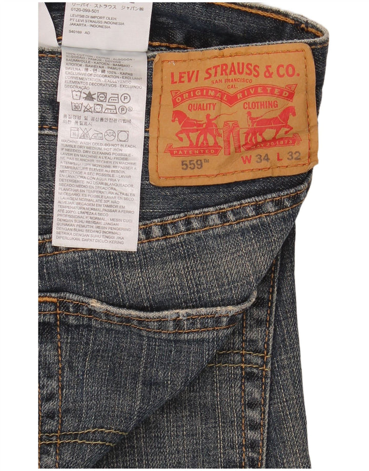 Levi's Jean Droit 559 Homme Bleu W34 L32 Coton