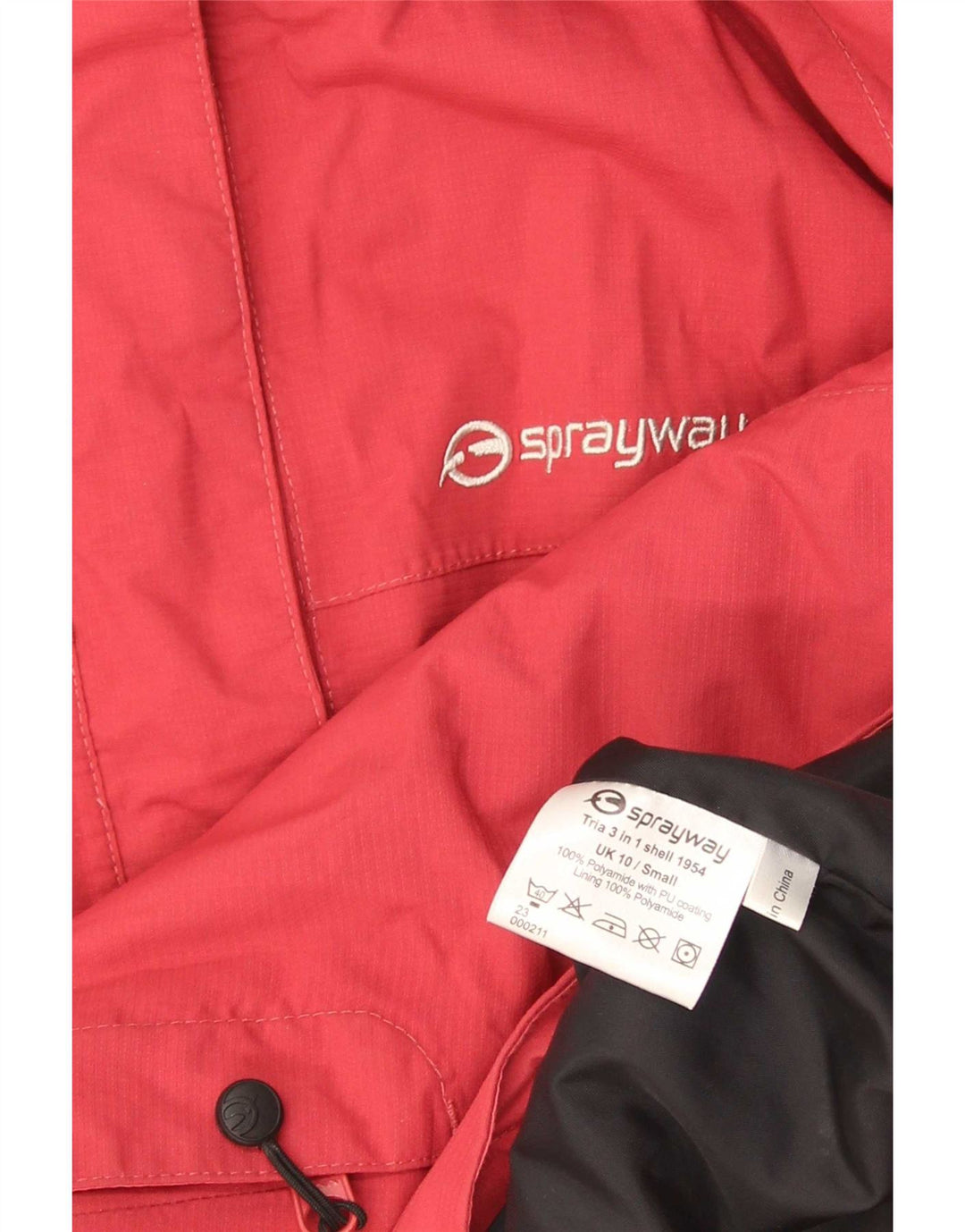 Sprayway Veste de pluie à capuche pour femme UK 10 Small Rouge Polyamide