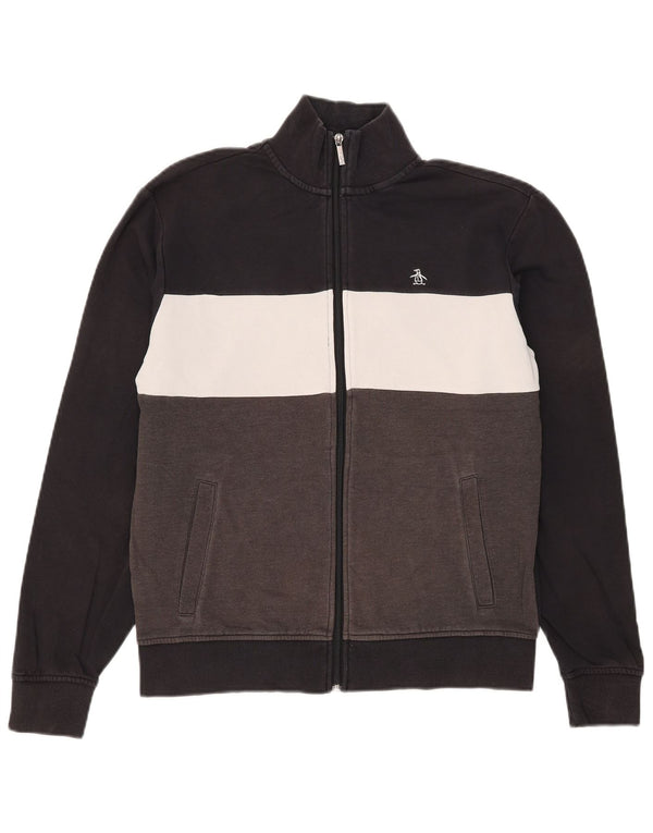 Penguin Veste de Survêtement Homme Petit Noir Colorblock Coton