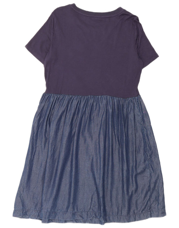 Marks & Spencer Robe basique pour femme UK 12 Bleu marine moyen Lyocell