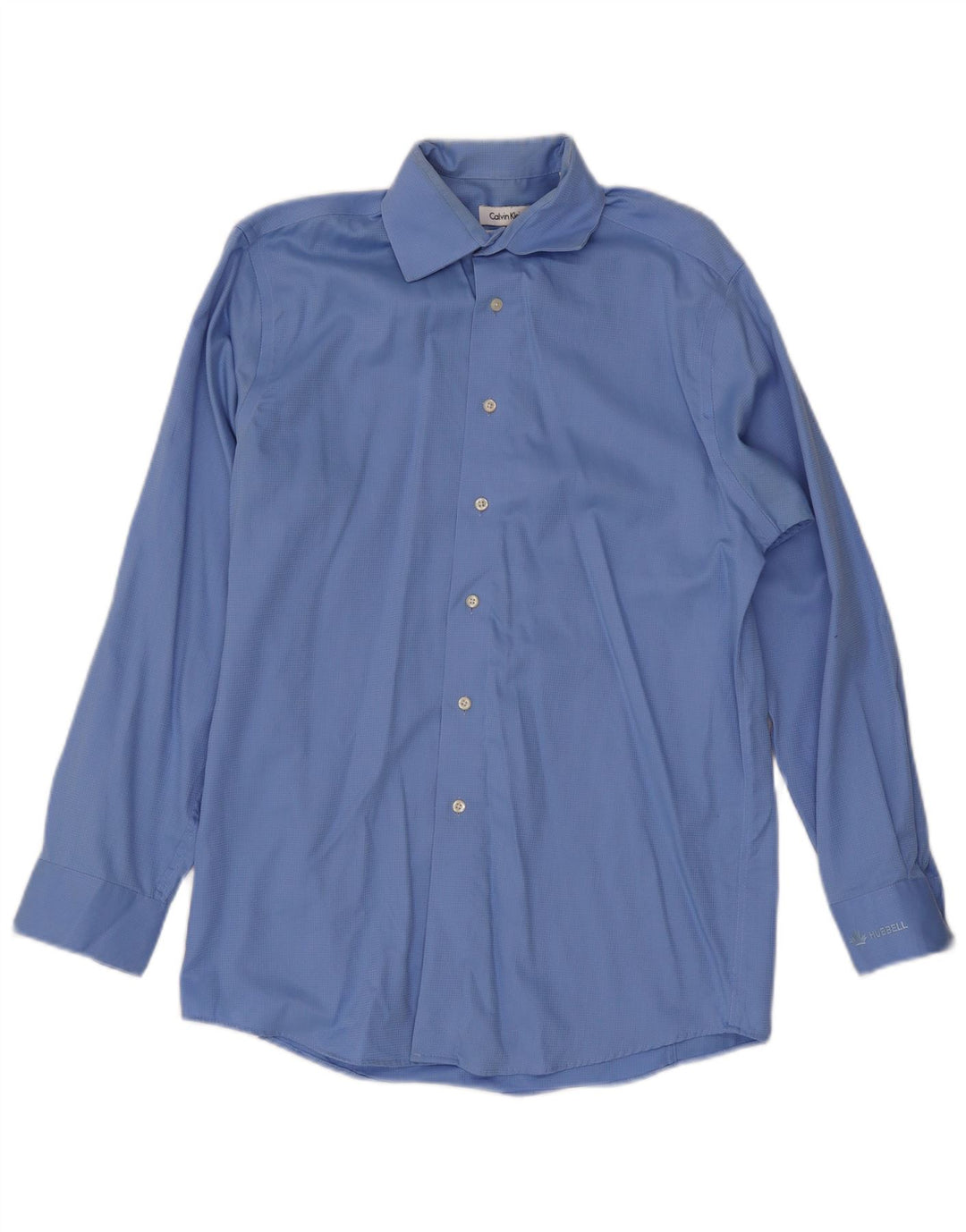 Calvin Klein Chemise Homme Taille 14 1/2 15 Petit Coton Bleu