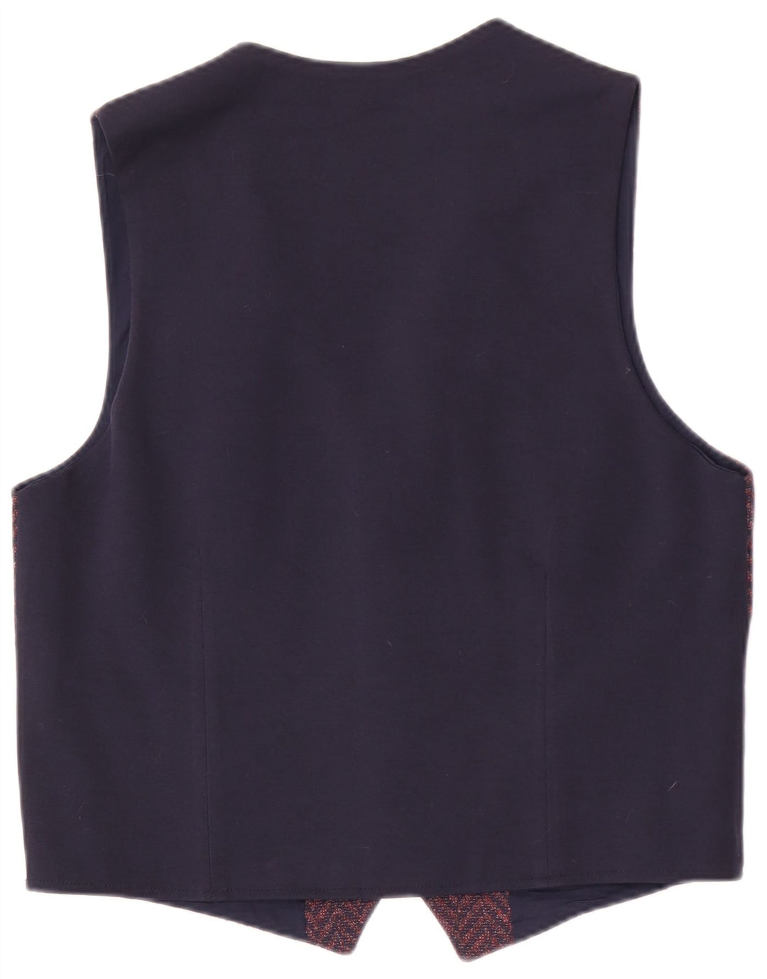vintage Mens Gilet Moyen Violet Chevrons