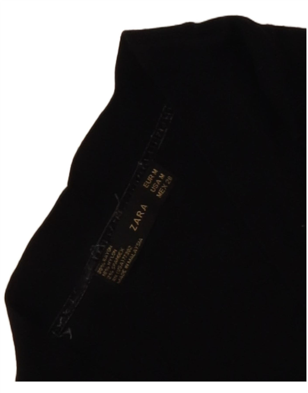 Zara Womens Crop Cardigan Pull UK 12 Moyen Noir