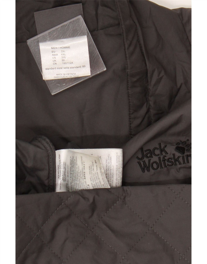 Jack Wolfskin Veste matelassée pour homme UK 50 3XL Gris Polyester