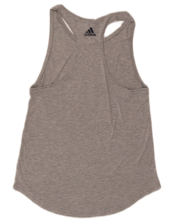 Adidas Débardeur graphique pour femme UK 10 Petit Gris