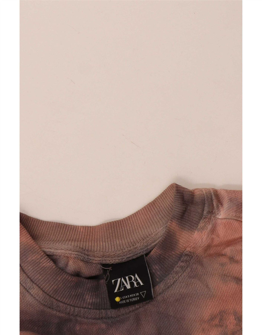 Zara Sweat-shirt graphique coupe ample pour homme, petit, multicolore, Tie Dye