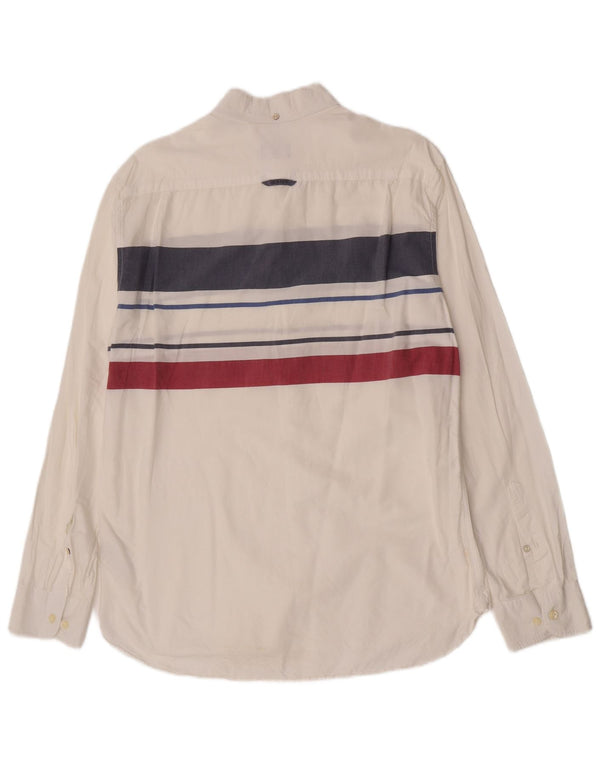 Gant Chemise ajustée XL en coton rayé blanc