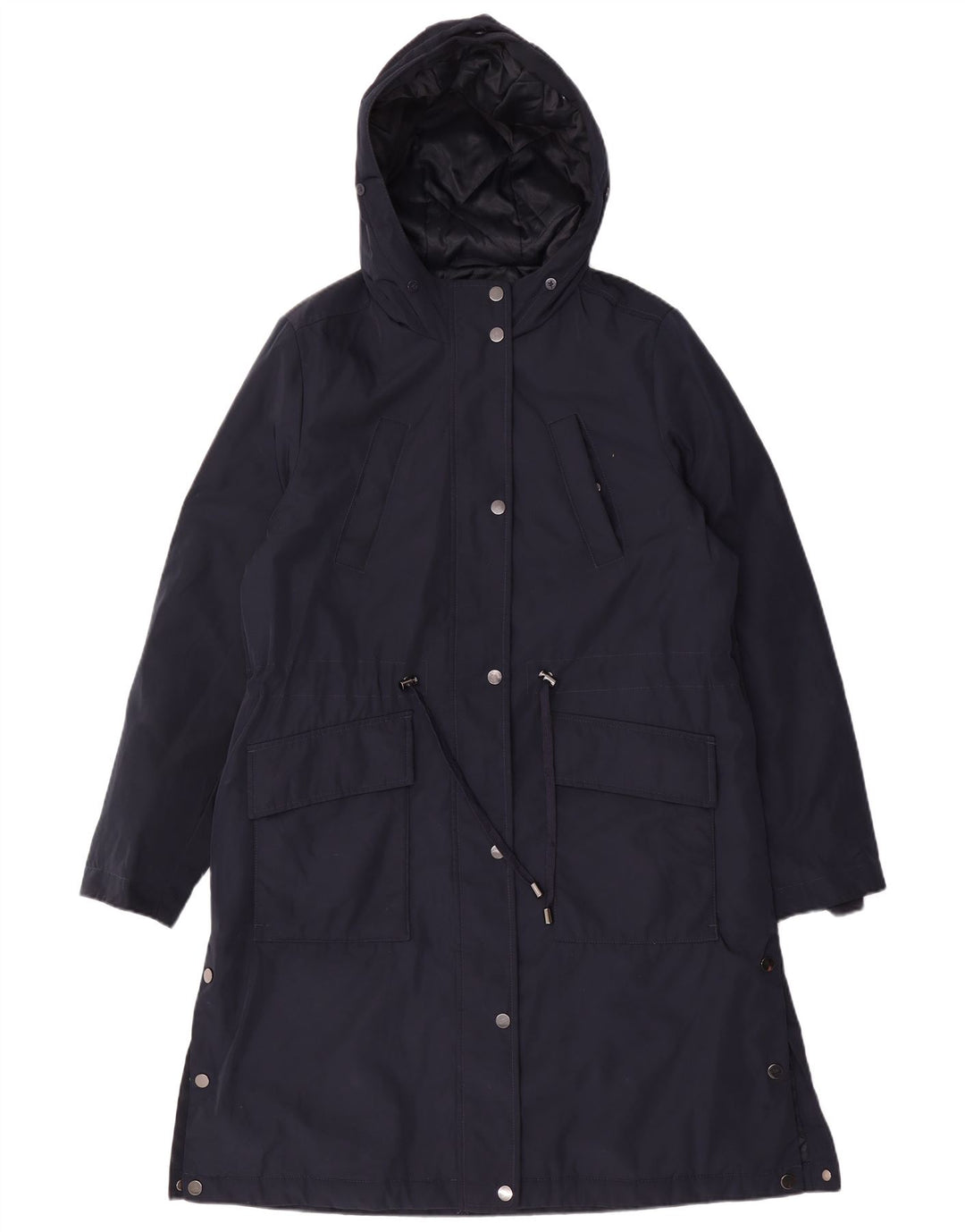 Marks & Spencer Manteau coupe-vent à capuche pour femme UK 14 Bleu marine moyen