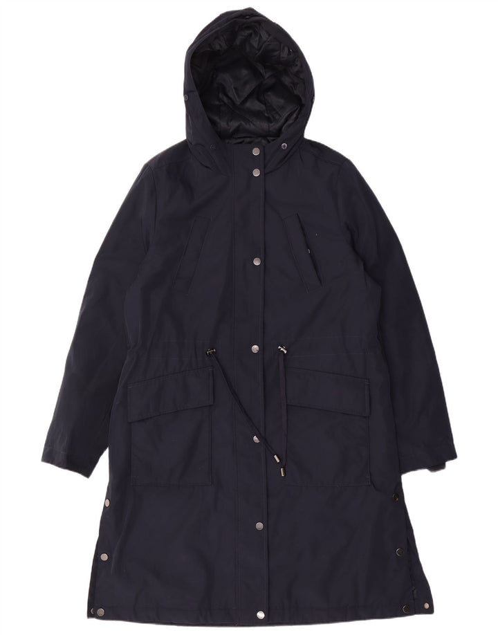 Marks & Spencer Manteau coupe-vent à capuche pour femme UK 14 Bleu marine moyen