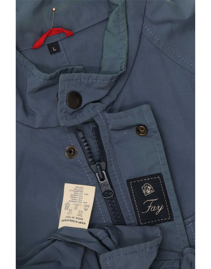 Fay Veste utilitaire pour homme UK 40 Large Bleu Marine Polyester