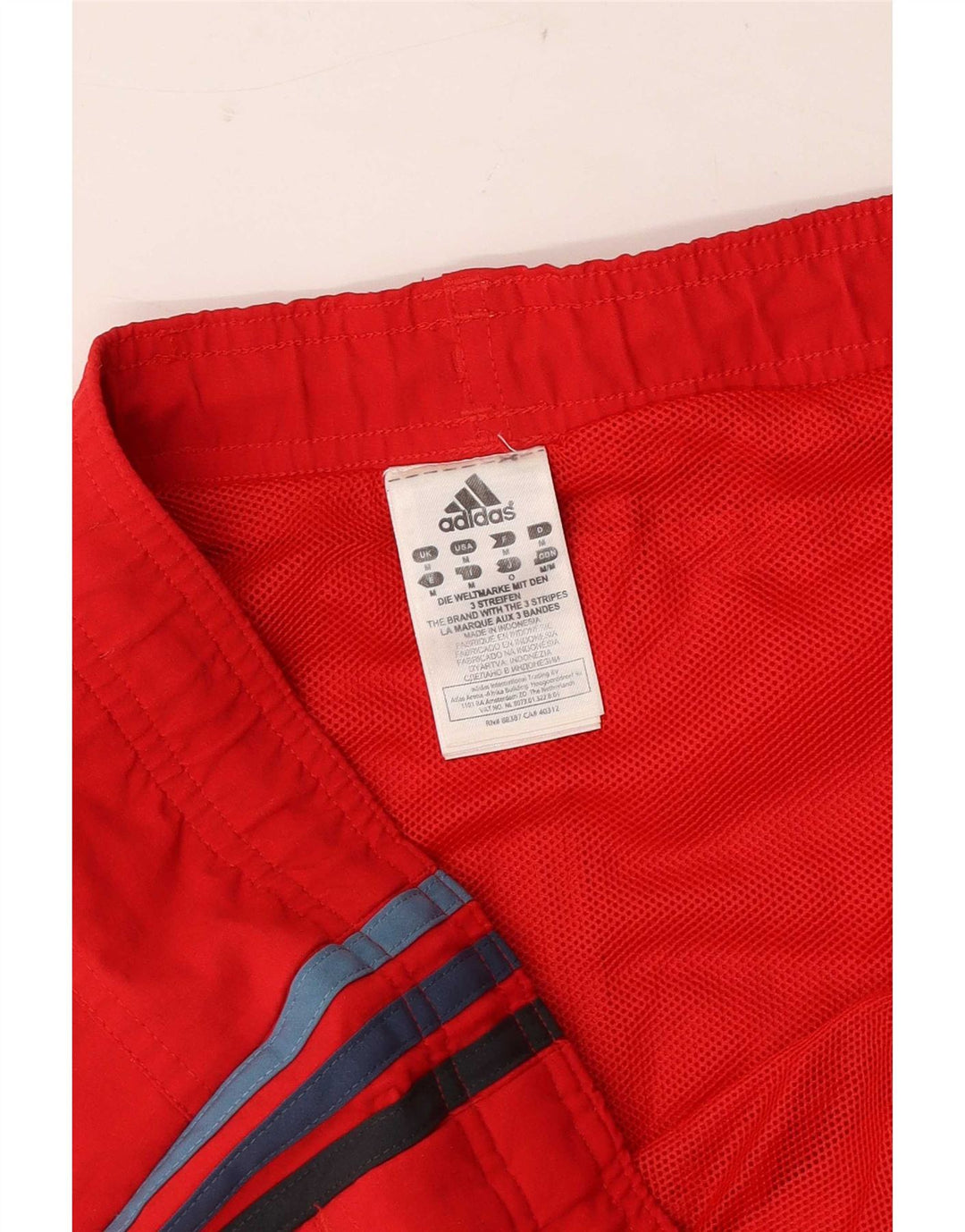 Adidas Short de sport pour homme en nylon rouge moyen