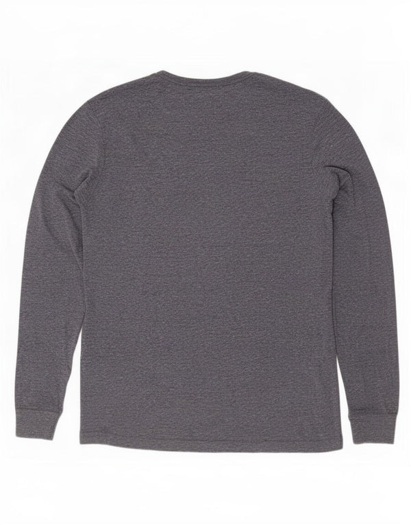 Tommy Hilfiger Haut à manches longues pour homme en polyester moucheté bleu marine