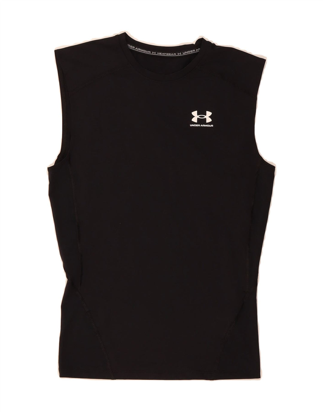 UNDER ARMOUR Womens Heat Gear Vest Top UK 14 Large Black Polyester Vintage Under Armour and Second-Hand Under Armour from Messina Hembry 