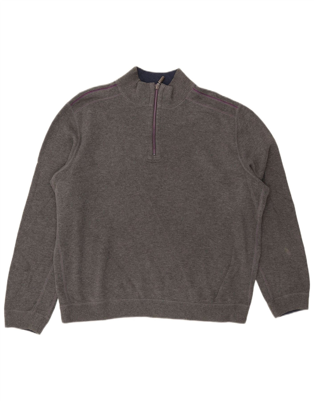TOMMY BAHAMA Pull col zippé pour homme XL Gris