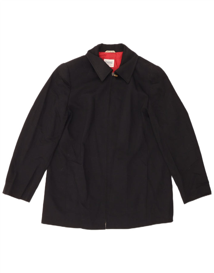GIANFRANCO FERRE Veste utilitaire pour femme UK 18 XL Laine noire