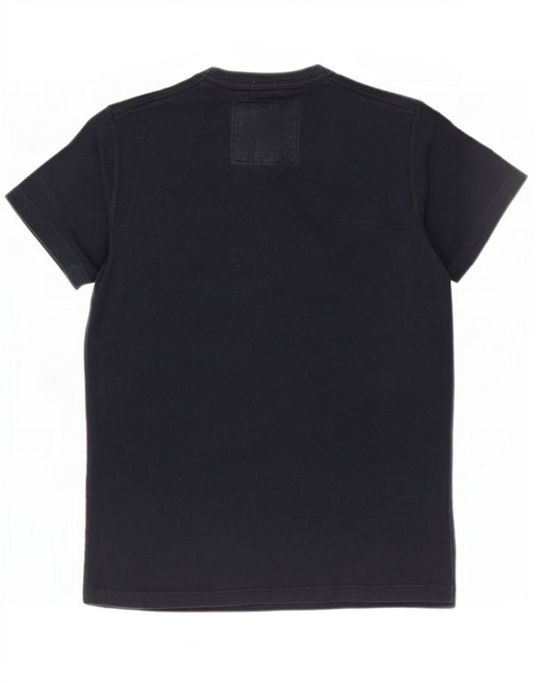 Abercrombie & Fitch Hommes Muscle Graphic T-Shirt Top Bleu Marine Moyen Coton