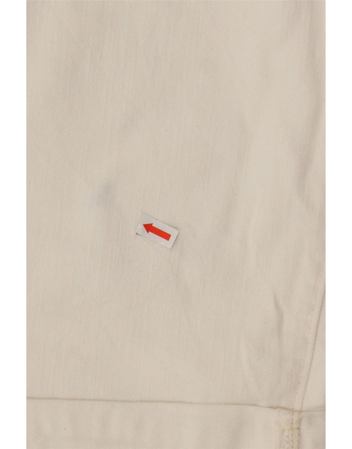 Levi's Short En Jean Femme US 10 Large W30 Blanc Cassé