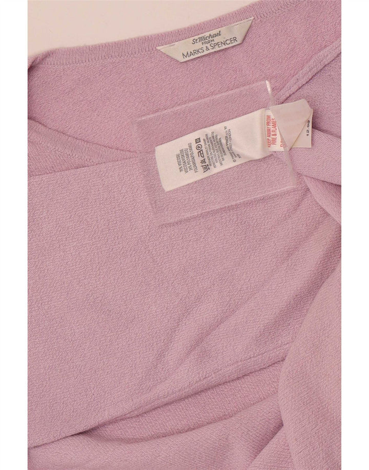 Marks & Spencer Haut St. Michael à manches 3/4 pour femme Violet moyen UK 12